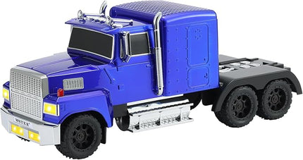 American Truck Bluetooth Speaker with HD Sound, TWS Pairing, LED Party Light, Operation Panel, Built-in Mic, Portable Car Model Speaker for Parties, Beach, Outdoor Activities (Blue)