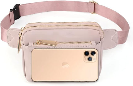 UTO Fanny Pack for Women Crossbody Trendy Fashion Belt Purse Chest Waist Hip Bumbag for Outdoor Shopping Travel Hiking