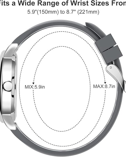 GOLDEN HOUR Waterproof Nurse Watch for Medical Professionals, Students Women Men - Military Time Luminouse Easy Read Dial, 24 Hour with Second Hand, Colorful Silicone Band