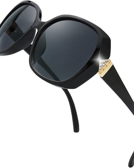The Fresh Women's Oversized Square Jackie O Cat Eye Hybrid Butterfly Fashion Sunglasses - Exquisite Packaging