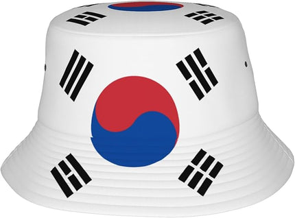 Funny Flag Bucket Hat for Men Women, Fisherman Hats Packable Fashion Sun Cap for Travel Outdoor Beach Boys Girls