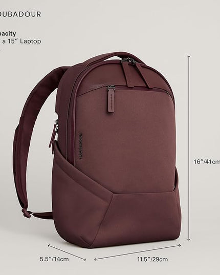 Troubadour Apex 4.0 Compact - 16L Premium Laptop Backpack - Ergonomic & Water Resistant - Designed for Work and Travel - Bronze Red