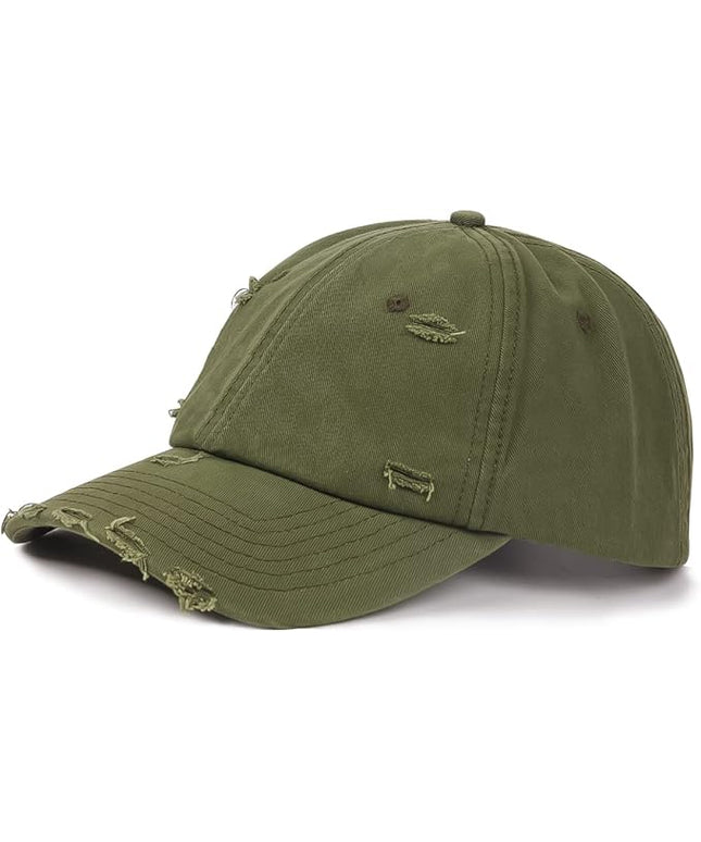 Zylioo XL XXL Oversize Baseball Cap, 100% Cotton Adjustable Dad Hat for Big Heads 23.5"-25.5", Soft Crown Large Size Cap