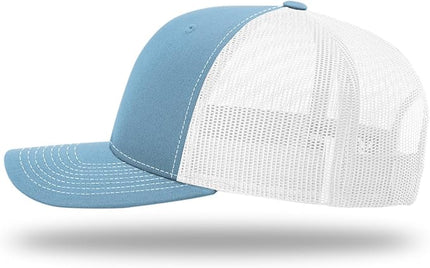 Richardson 112 Trucker Hat - Premium Adjustable Snapback Hat - Structured Six Panel Richardson Blank Caps