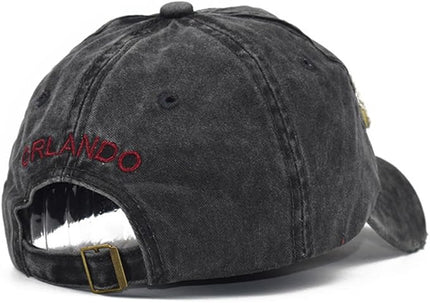 Classic Vintage Distressed Baseball Cap, Washed Cotton, Adjustable Fit