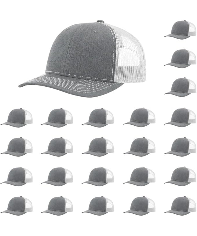 Richardson 112 Classic Six-Panel Adjustable Snapback Trucker Cap | Bulk Packs Available