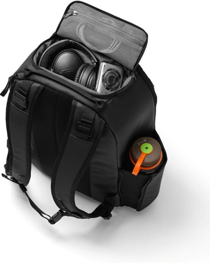 Db Journey Ramverk Backpack - Durable Travel Backpack with Laptop Compartment & Pockets for Work, Luggage with Roller Bag Hook Up System, 21L - Oatmilk