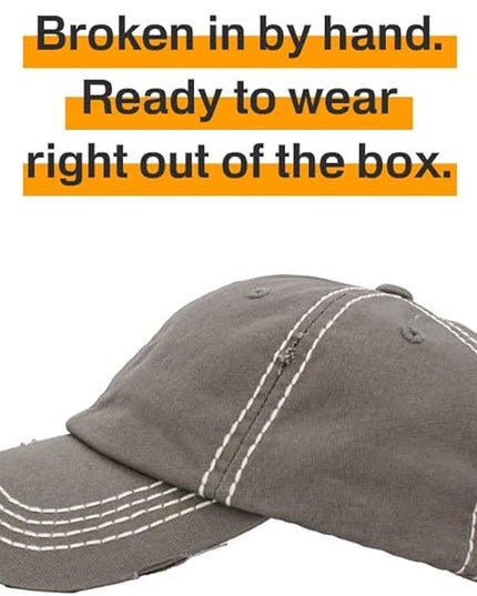 KBETHOS Vintage Washed Distressed Cotton Dad Hat Baseball Cap Adjustable Polo Trucker Unisex Style Headwear