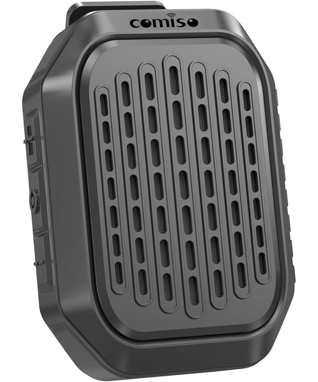 comiso Wearable Bluetooth Speakers, Clip-On Portable Mini Bluetooth Speaker with Built-in Mic for Hands-Free Music and Calls, Waterproof Up to 10 Hours Playtime, Small Wearable Clip On (Non-Magnetic)