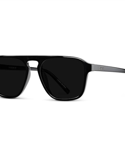 WearMe Pro Polarized Modern Aviator One-Bridge Square Mens Sunglasses