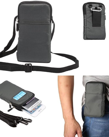 Universal Crossbody Cell Phone Purse Waist Pack Bag for Outdoor Sports Moblie Phone Carrying Cases Shoulder Belt Bag Pouch for iPhone 7 6/6S Plus Samsung Galaxy Phones Under 6.0'' from WaitingU