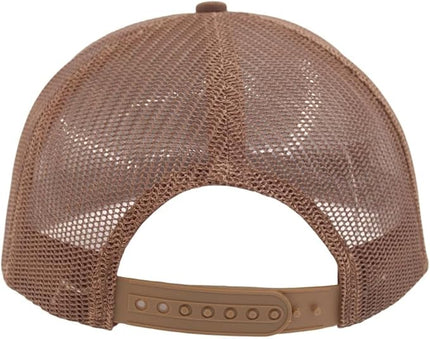 Flat Bill Snapback Mesh Hats | Fits OSFM & XXL Big Head | Blank Solid Color Adjustable Trucker Hat for Men