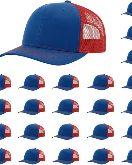 Richardson 112 Classic Six-Panel Adjustable Snapback Trucker Cap | Bulk Packs Available