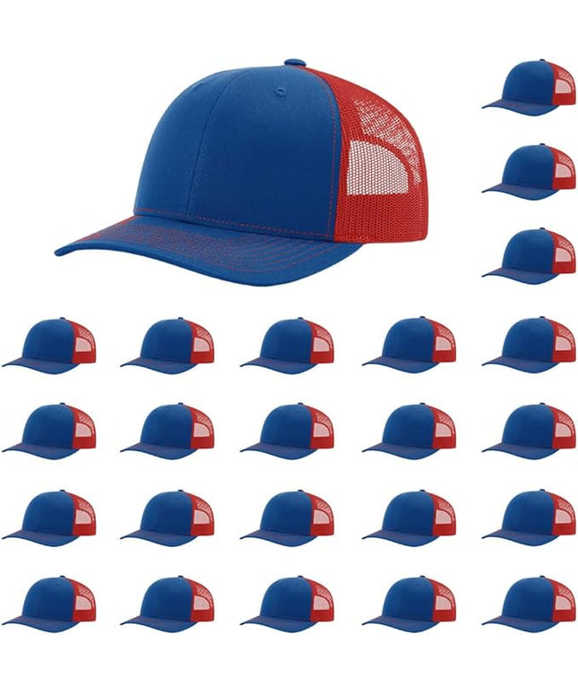 Richardson 112 Classic Six-Panel Adjustable Snapback Trucker Cap | Bulk Packs Available