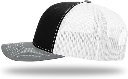 Richardson 112 Trucker Hat - Premium Adjustable Snapback Hat - Structured Six Panel Richardson Blank Caps
