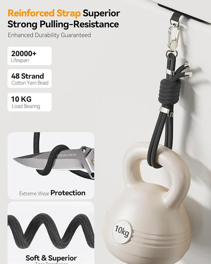 4-IN-1 Phone Lanyard + Wrist Strap, 2PCS Adjustable Length Cell Phone Lanyard with 2 Tether Tabs for iPhone,Smartphones