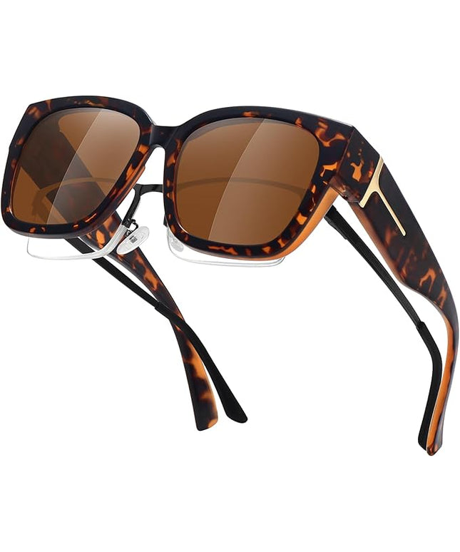 MEETSUN Oversized Fit Over Glasses Sunglasses for Women Men Large Trendy Polarized Sunglasses for Driving UV Protection