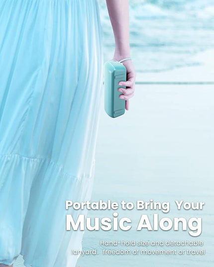 LENRUE Bluetooth Speaker,Wireless Portable Speakers with TWS, 16H Playtime,Loud Clear Sound for Home,Travel and Outdoor,Handfree Calls Compatible with for iPhone (Powder Blue)