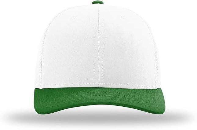 Richardson 112 Trucker Hat - Premium Adjustable Snapback Hat - Structured Six Panel Richardson Blank Caps