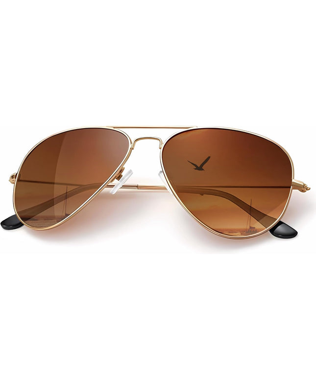 KALIYADI Classic Aviator Sunglasses for Men Women Driving Sun glasses Polarized Lens UV Blocking