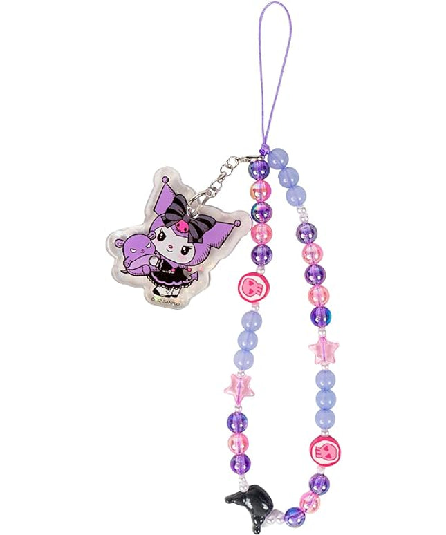 iFace Hello Kitty and Friends Beaded Wristlet Universal Phone Charm Strap - Cute Wrist Chain Lanyard Aesthetic Decor Strap for Cell Phone Camera Keys AirPods Keychains