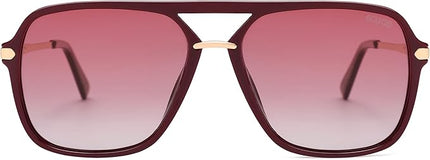 SOJOS Sunglasses for Women & Men, Square, Retro, Polarized Lens, Trendy Aviator, 90s Shades