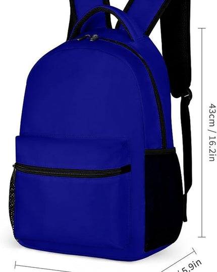 Fashion Navy Blue Backpack Lightweight Large Capacity Laptop Daybag for Travel Work