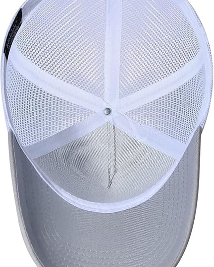 American Flag Trucker Hat - Snapback Hat, Baseball Cap for Men Women - Breathable Mesh Side, Adjustable Fit - for Casual Wear