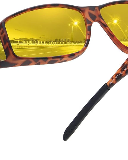 MEETSUN Fit Over Glasses Sunglasses for Men Women,Wrap Around Sunglasses Polarized UV400 Protection
