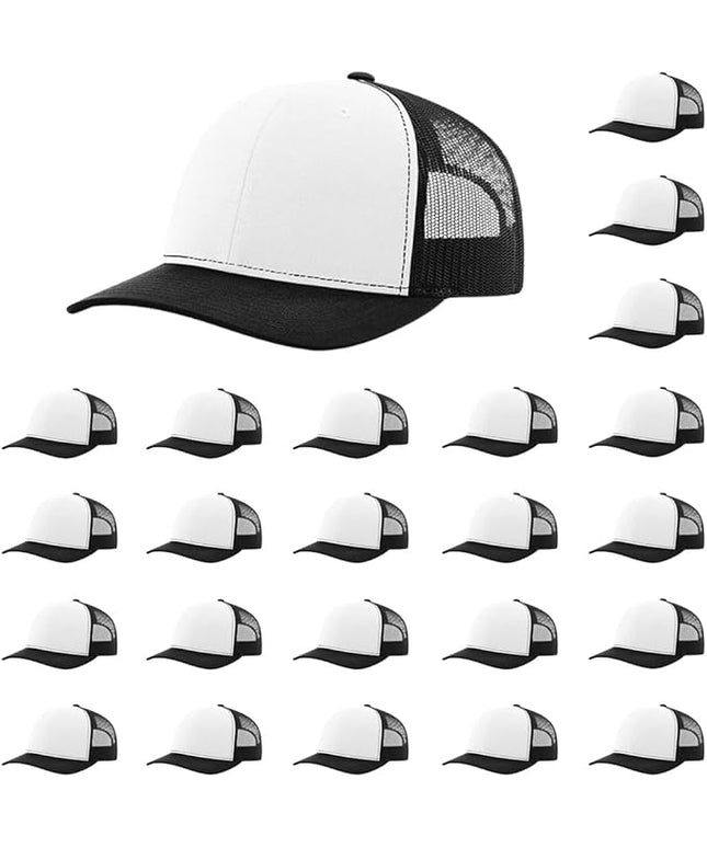 Richardson 112 Classic Six-Panel Adjustable Snapback Trucker Cap | Bulk Packs Available