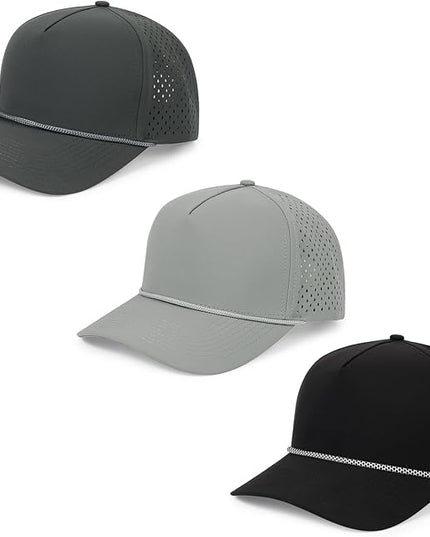 Quick Dry Baseball Cap Snapback Hats Mesh Trucker Hat for Men Women Water-Resistant Outdoor Golf Hat Ball Cap