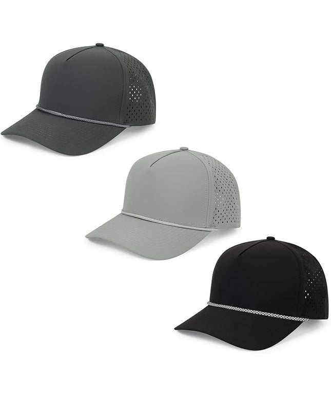 Quick Dry Baseball Cap Snapback Hats Mesh Trucker Hat for Men Women Water-Resistant Outdoor Golf Hat Ball Cap