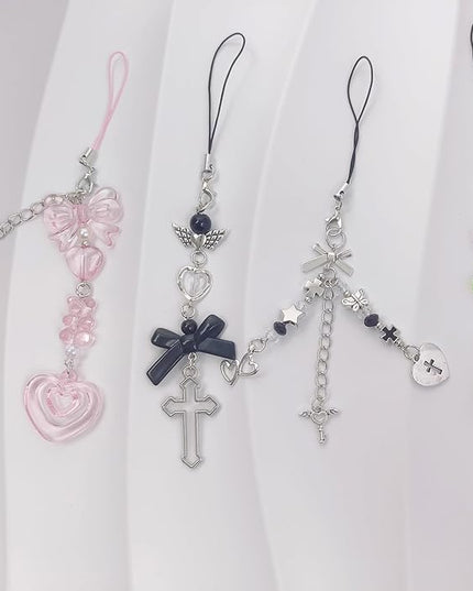 Cute Y2K Phone Charm Aesthetic Phone Charms Accessories Cute PhoneLanyard String for Bag Purse Backpack Airpods Pendants Decor