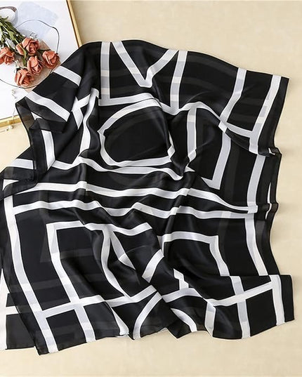 Silk Scarf Mulberry Silk Fashion Scarves Long Lightweight Shawl Wrap …