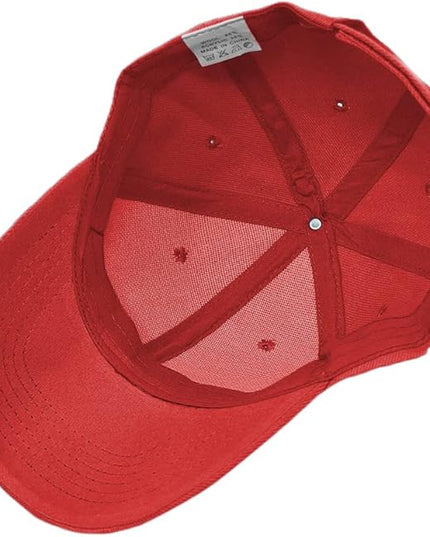 Glory Max Plain Baseball Cap Hook & Loop Strap Adjustable Solid Blank Curved Visor Hat