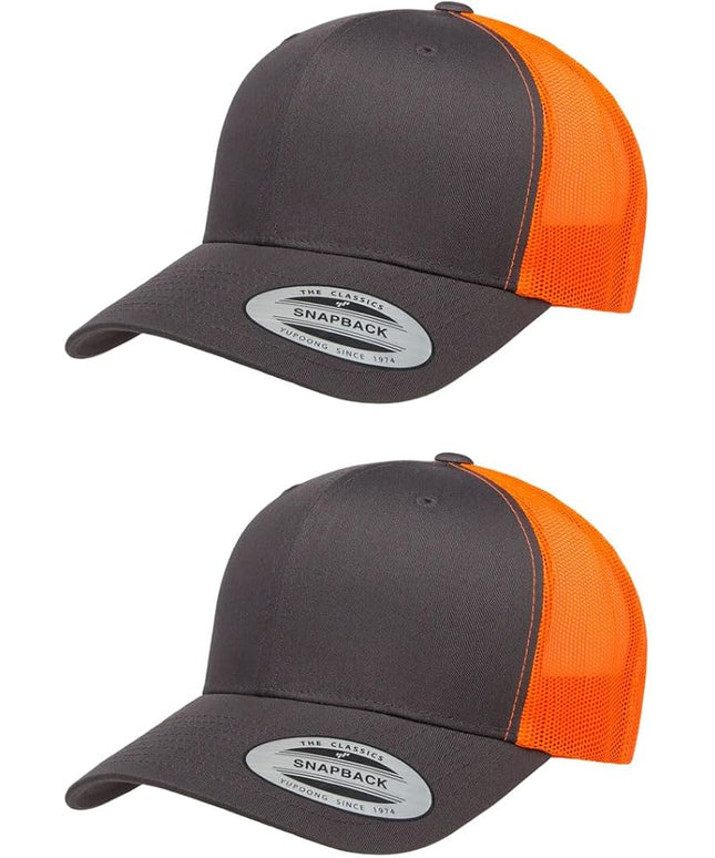 Yupoong Classic Premium Mesh 6 Panel Retro Trucker Cap | Mid Profile Snapback | OSFA | Bulk Pack Available