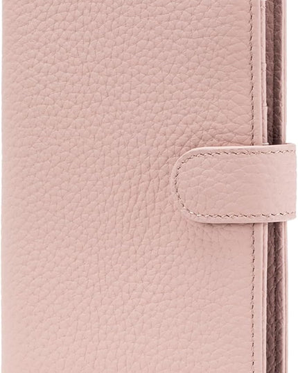 RFID Passport Holder Travel Wallet for Women, Leather Passport Cover Wallet with Card Holders SIM Slots,Zippered Coins Pocket and Cash Slot Slim Compact Travel Wallet (Pink)