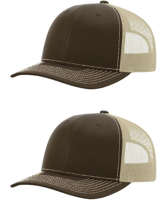 Richardson 112 Classic Six-Panel Adjustable Snapback Trucker Cap | Bulk Packs Available