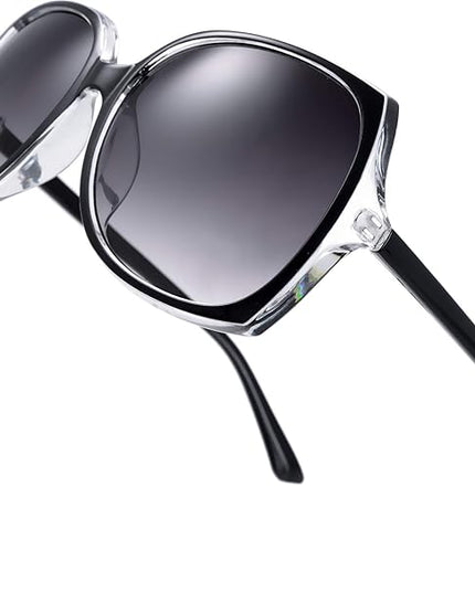 The Fresh Women's Oversized Square Jackie O Cat Eye Hybrid Butterfly Fashion Sunglasses - Exquisite Packaging