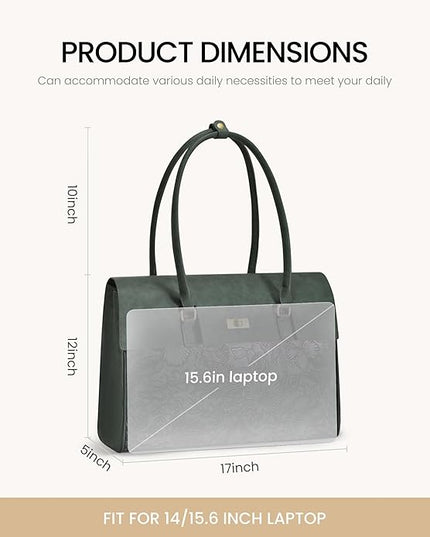 LOVEVOOK Laptop Bag for Women Work Tote Messenger Bag Waterproof Business Office Professional Handbag Shoulder Bag