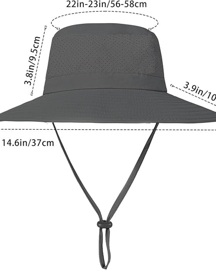 ZOORON Boonie Hat UPF 50+ Cooling Sun Hat for Men and Women,Wide Brim Bucket Hats with UV Protection for Safari Hiking Beach