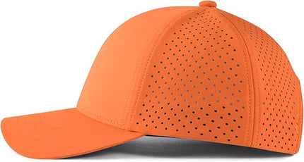 VOBOOM Men Quick Dry Baseball Cap Laser Cut Mesh Ball Curved Brim Snapback Hat
