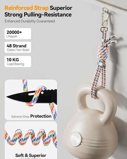 4-IN-1 Phone Lanyard + Wrist Strap, 2PCS Adjustable Length Cell Phone Lanyard with 2 Tether Tabs for iPhone,Smartphones