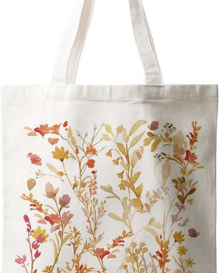 Horaldaily Canvas Tote Bag,Reusable Shoulder Tote Bag for Women Lady Casual Vacation, Shopping, Work, Gym