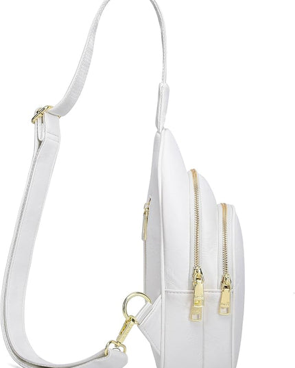 Anti Theft Crossbody Bags for Women Leather Sling Bag Cross Body Travel Purse Chest Bags Fanny Pack Gift Teen Girl