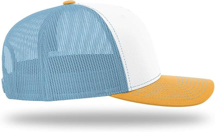 Richardson 112 Trucker Hat - Premium Adjustable Snapback Hat - Structured Six Panel Richardson Blank Caps