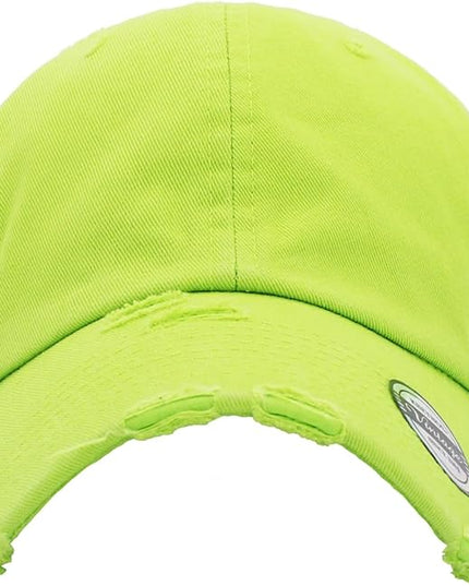 KBETHOS Vintage Washed Distressed Cotton Dad Hat Baseball Cap Adjustable Polo Trucker Unisex Style Headwear