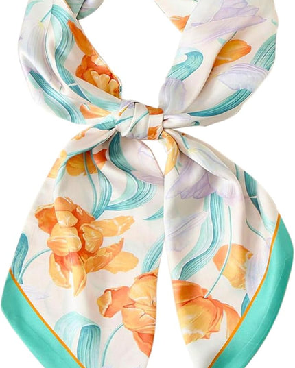 Dailyacc Hair Scarf for Women Fashion Silky Satin Headscarf Wrap Breathable Lightweight Neck Scarves For Handbag