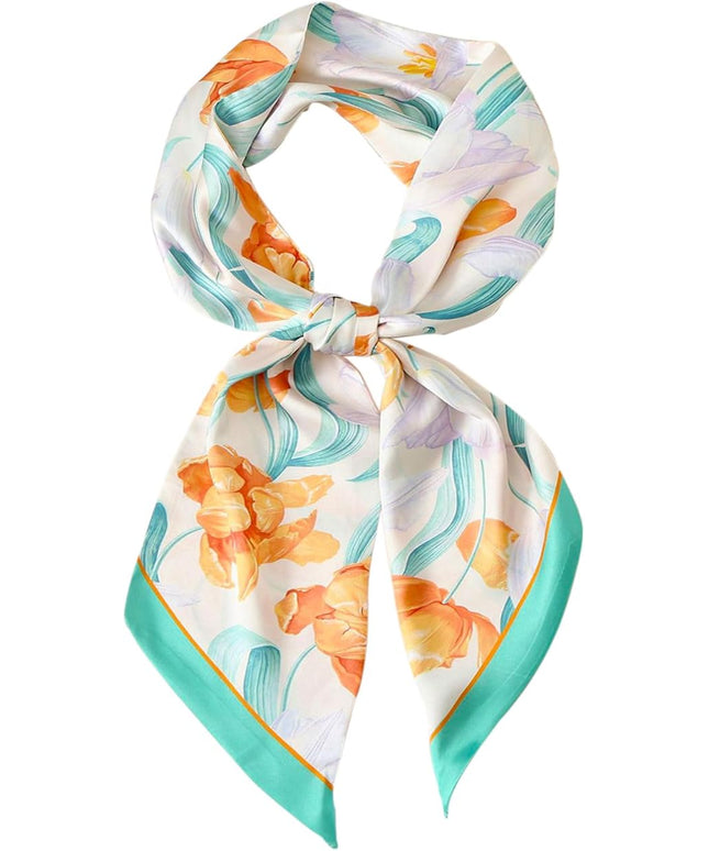 Dailyacc Hair Scarf for Women Fashion Silky Satin Headscarf Wrap Breathable Lightweight Neck Scarves For Handbag
