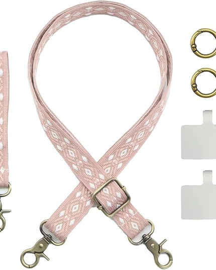 LEMEDE Adjustable Phone Lanyard - Phone Wristlet & Crossbody Phone Strap, Versatile for ID, Camera，Key straps(1" Width)